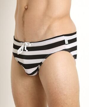 NEW N2N Bodywear Men Catalina Aussie Swim Brief See Thru Color White Size Medium